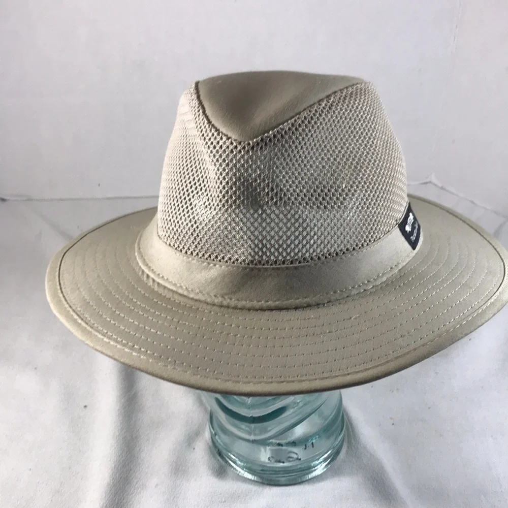 Panama Jack Original Unisex Beige Lightweight Mesh Safari Hat Size XL